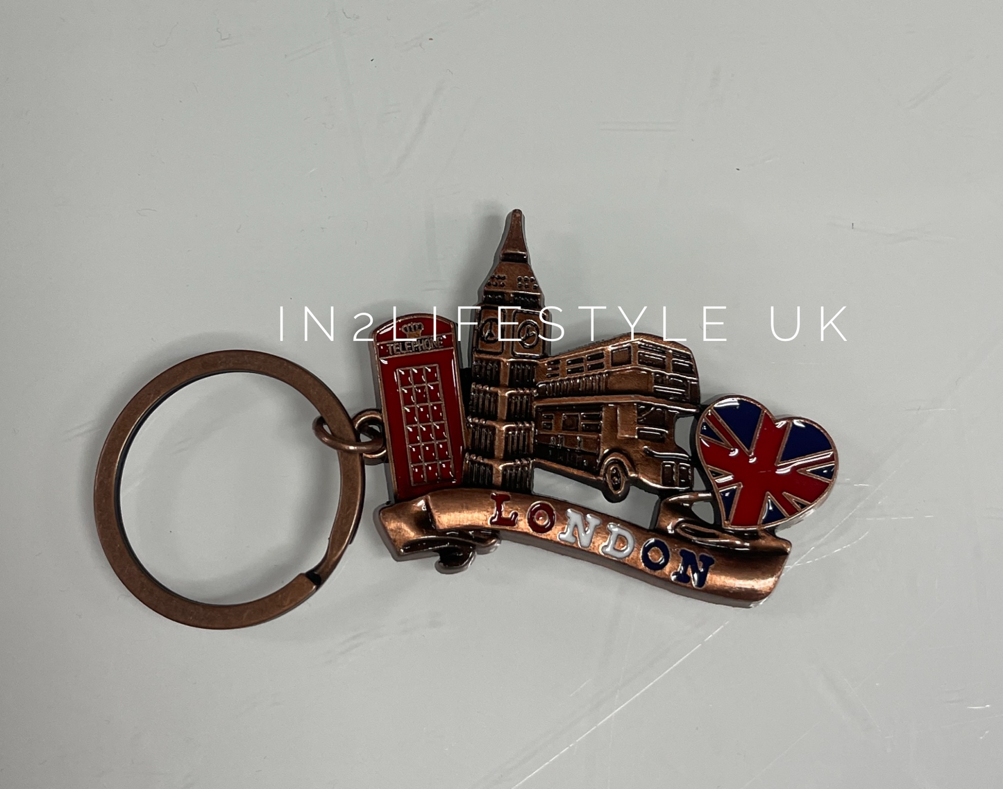 London Charm Keyring KR123