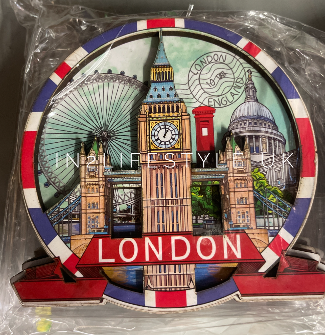 London Premium 3D Wooden Magnets