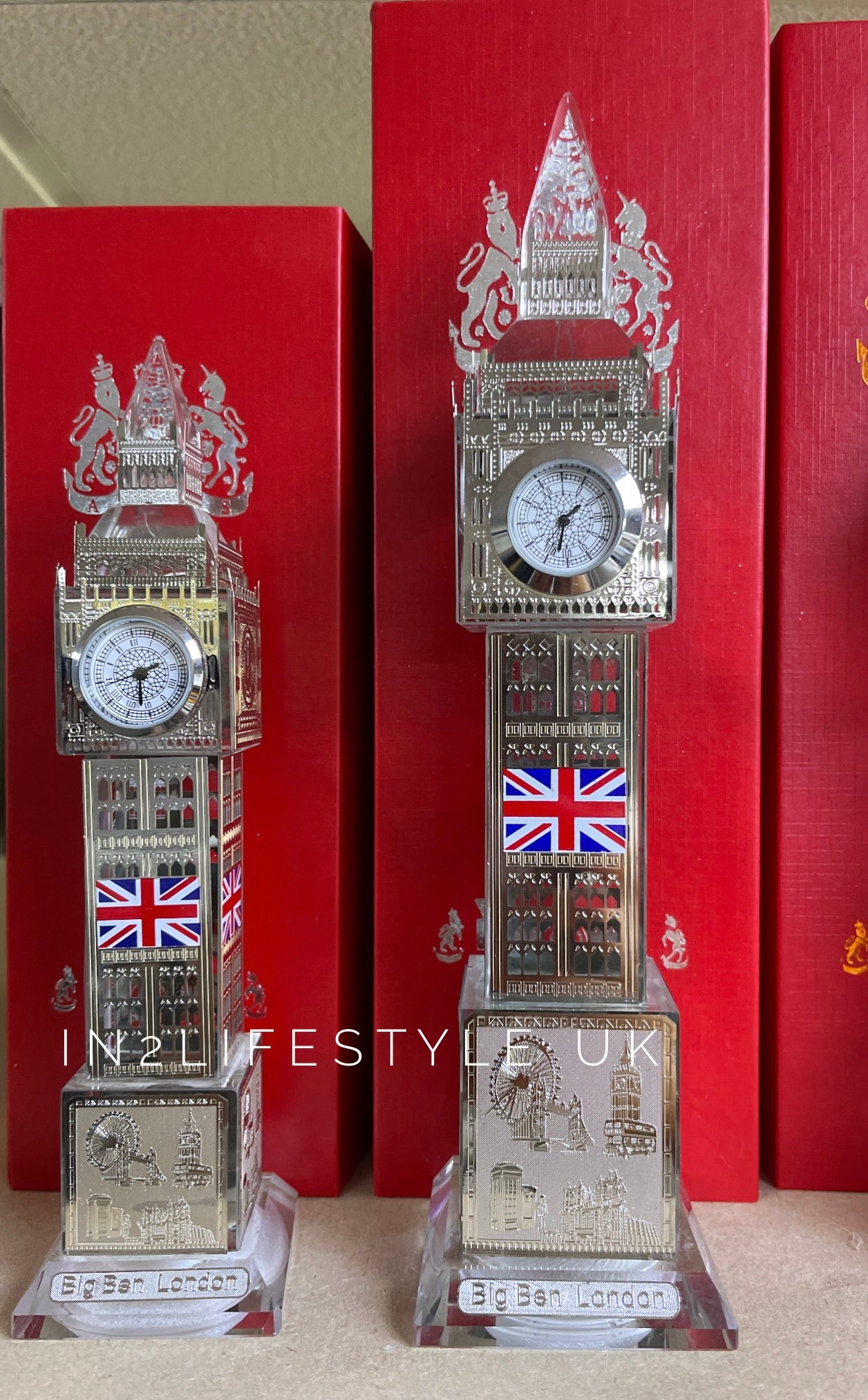 BIG BEN Crystal LIGHT UP Clock Medium