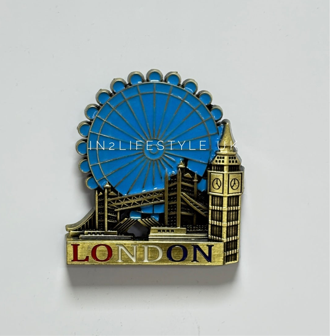 London Antique Metal Fridge Magnet MG136D