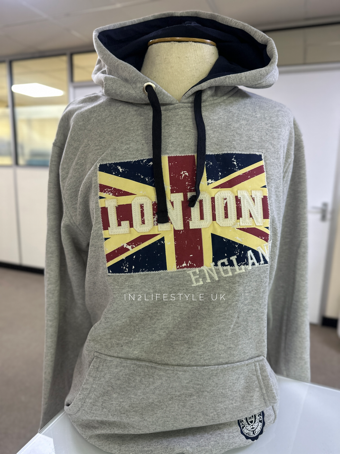 SALE Premium C10 Embroidered Hoodie GREY