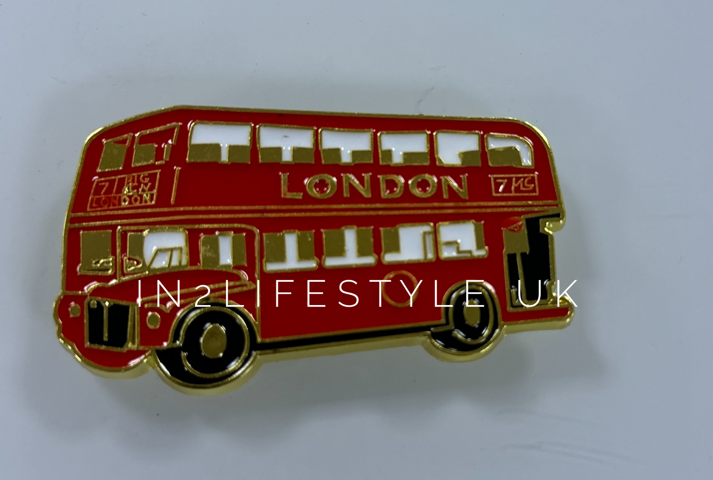 GOLD Metal London Fridge Magnets