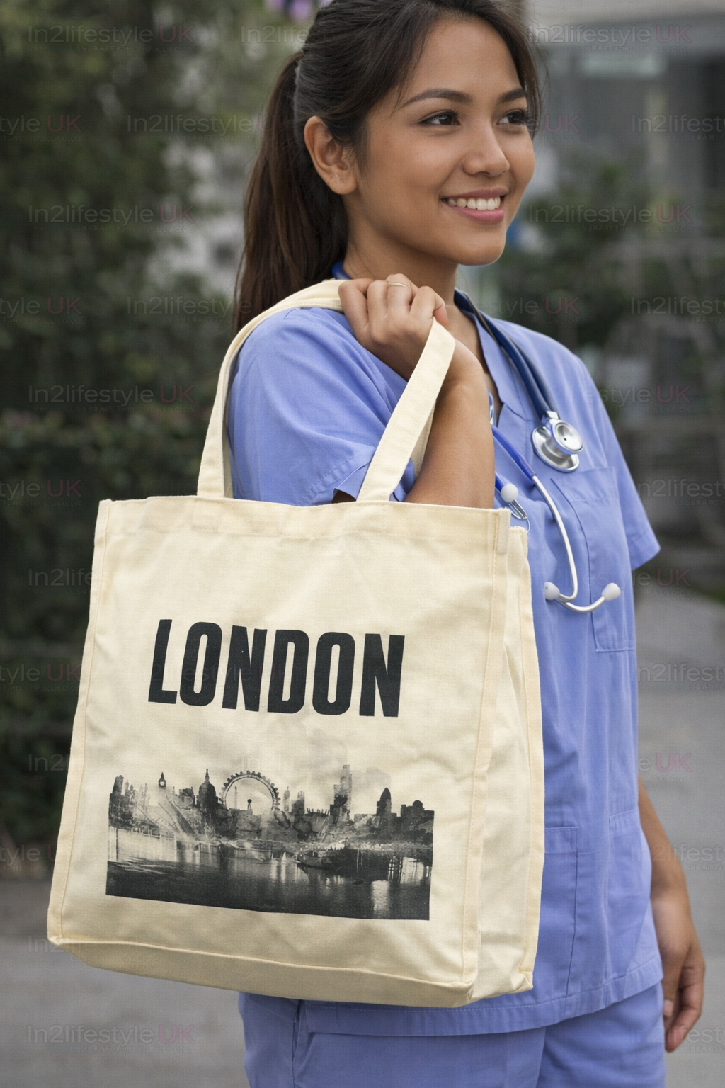 DTB5 Deluxe London Canvas Tote Bags