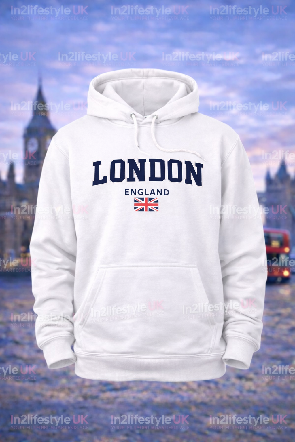 LPH2 London Printed Adult Hoodies
