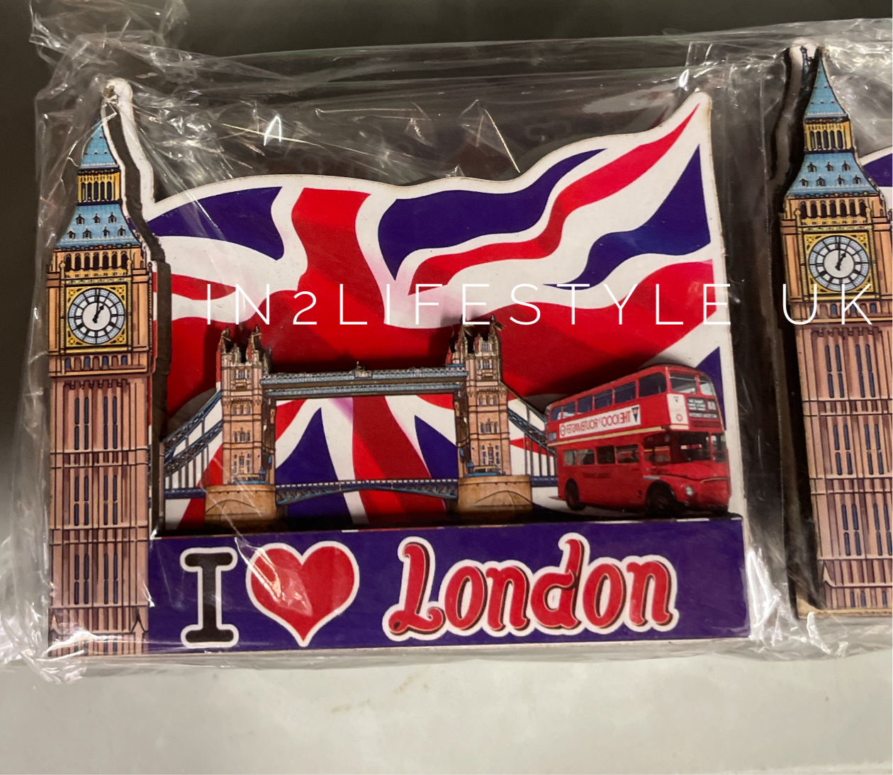 London Premium 3D Wooden Magnets