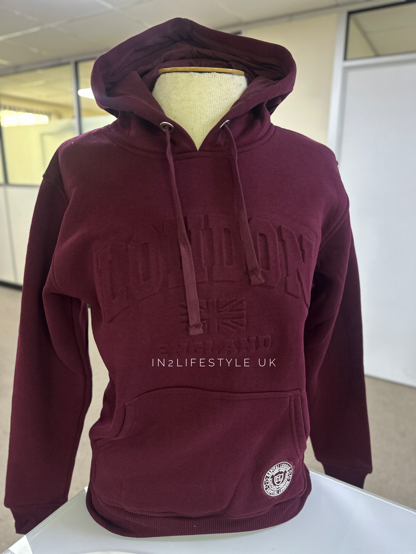 SALE Premium C8 Embroidered Hoodie MAROON