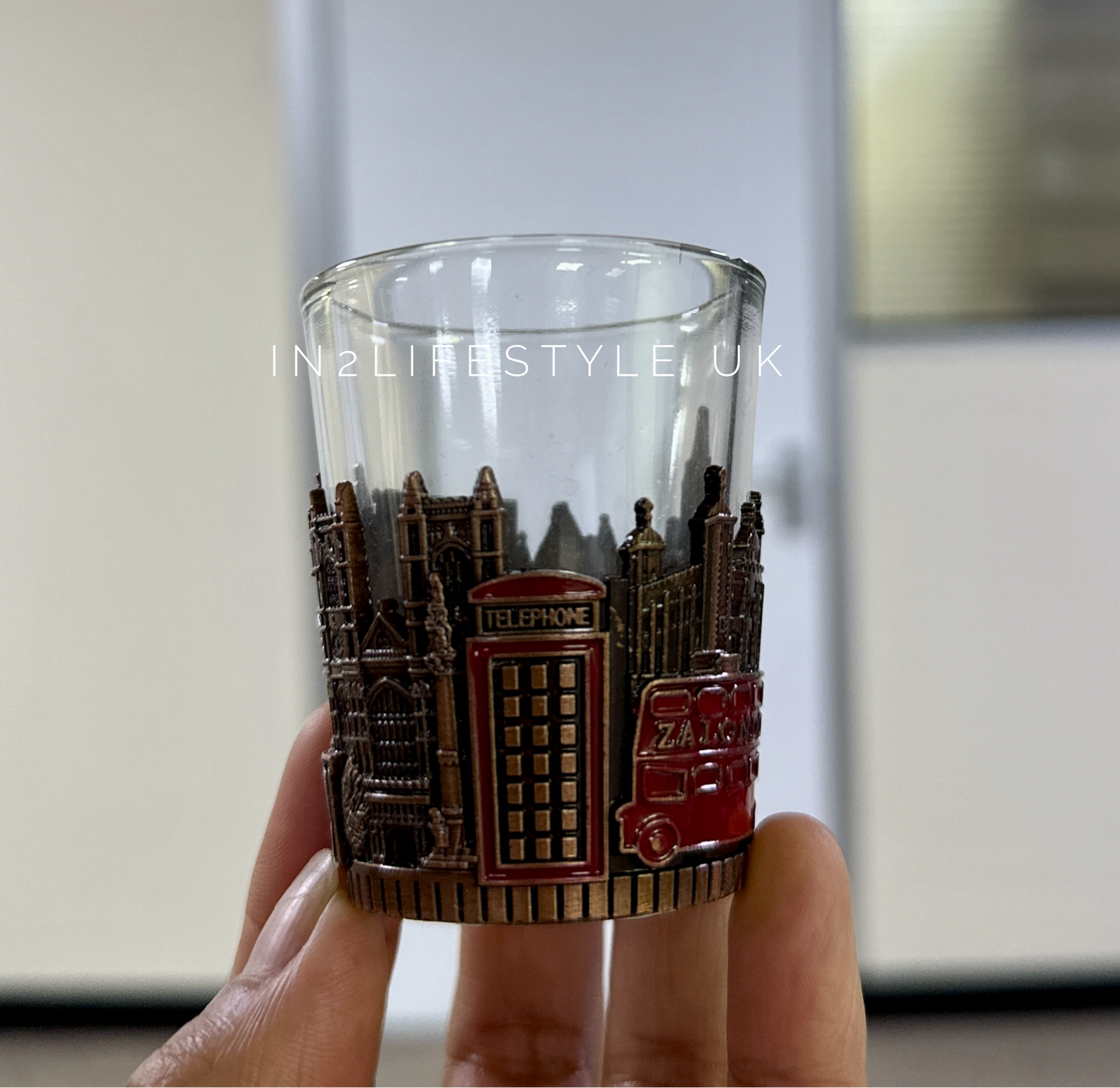SALE 3D metal embossed premium shot glass 4 for £12 (RRP £5 each)