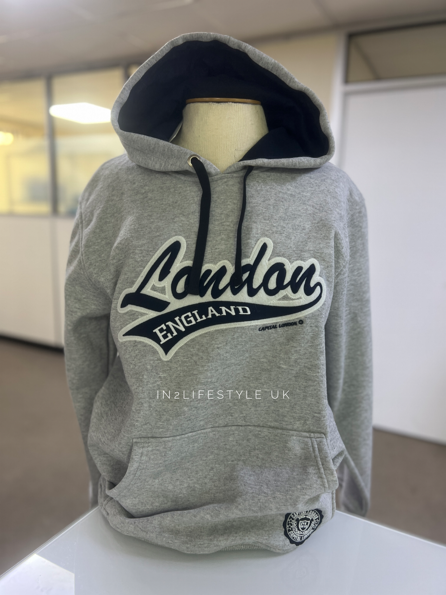SALE Premium C3 Embroidered Hoodie Grey