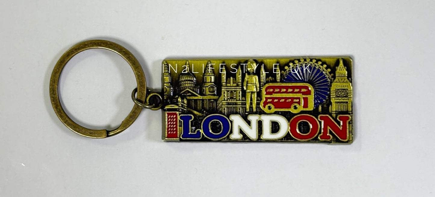 London Antique Charm Keyring KR191D