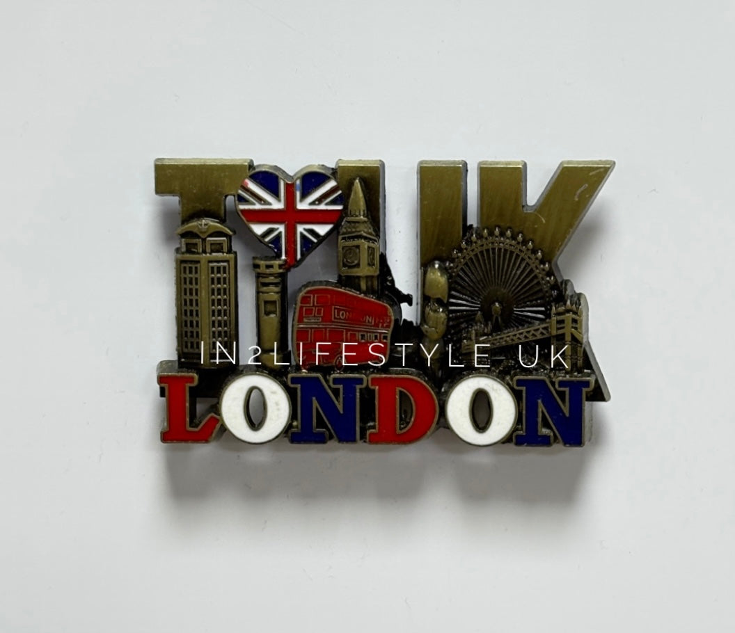 London Antique Metal Fridge Magnet MG104D