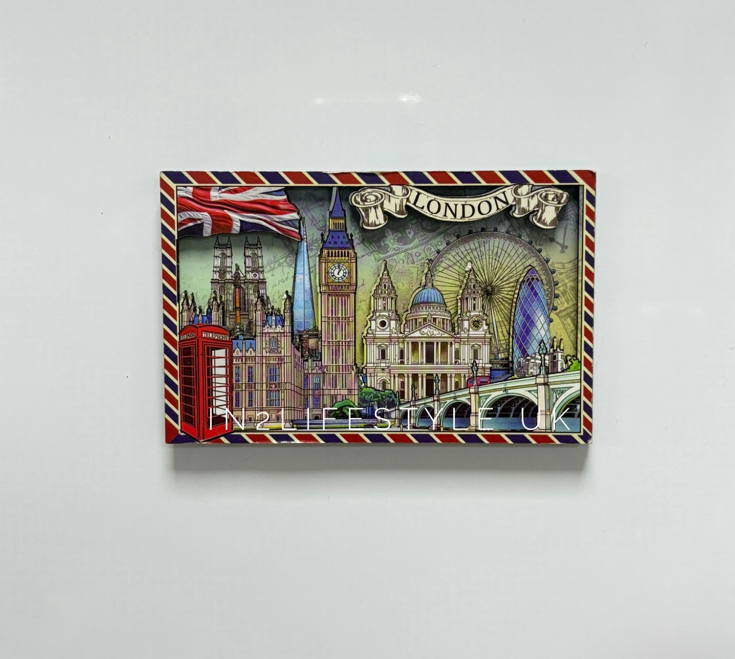 3D London Wooden Magnet 8