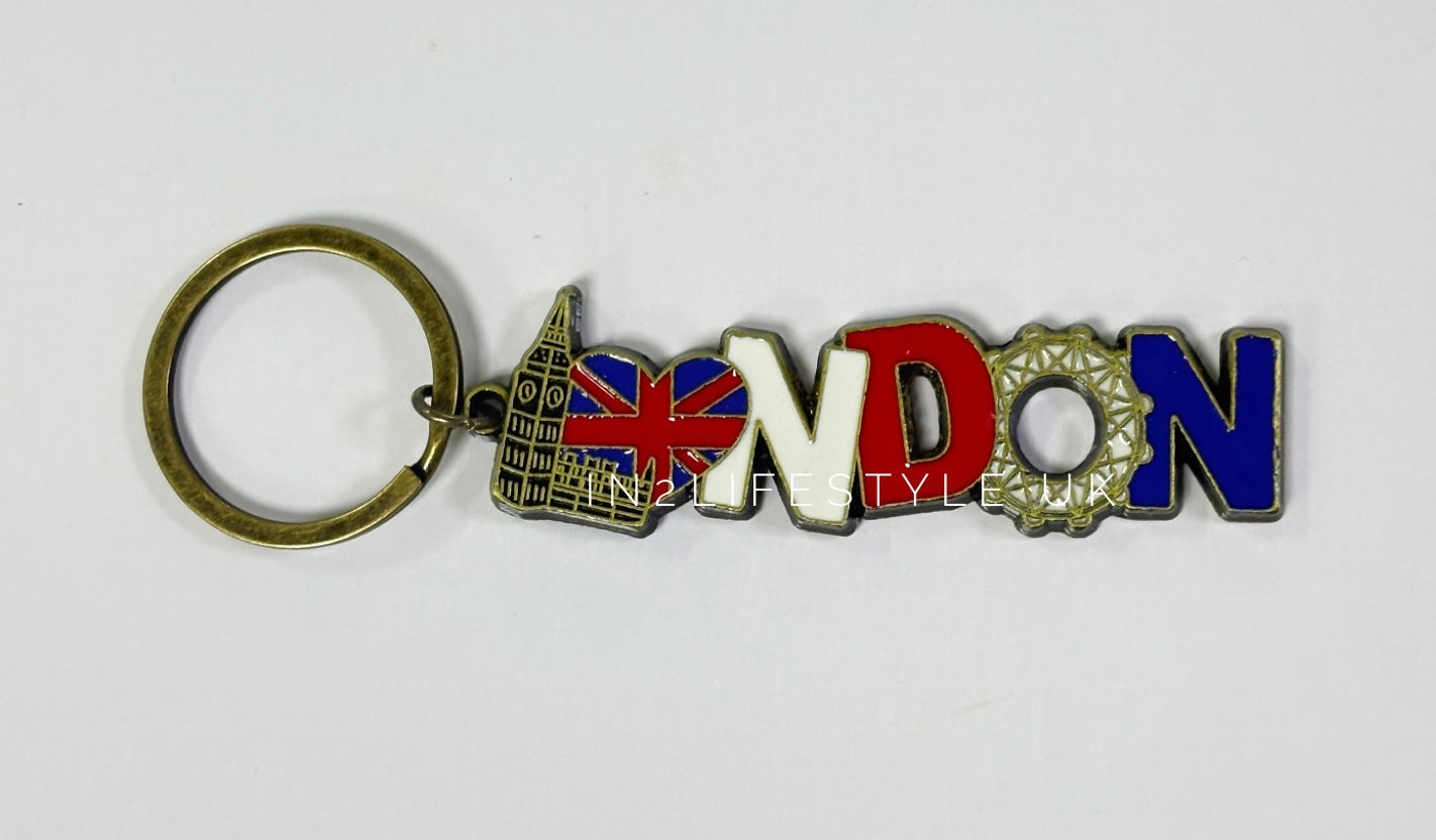 London Antique Charm Keyring KR111D