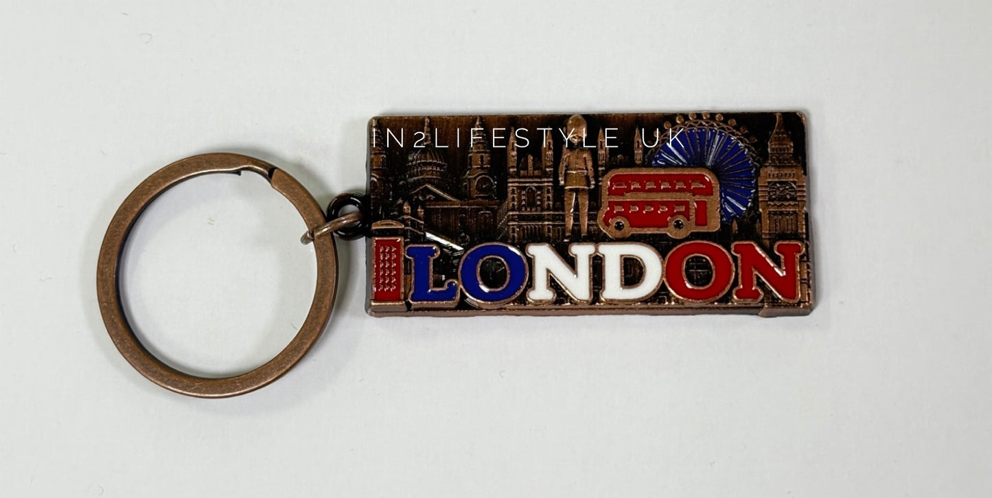 London Rustic Charm Keyring KR186C