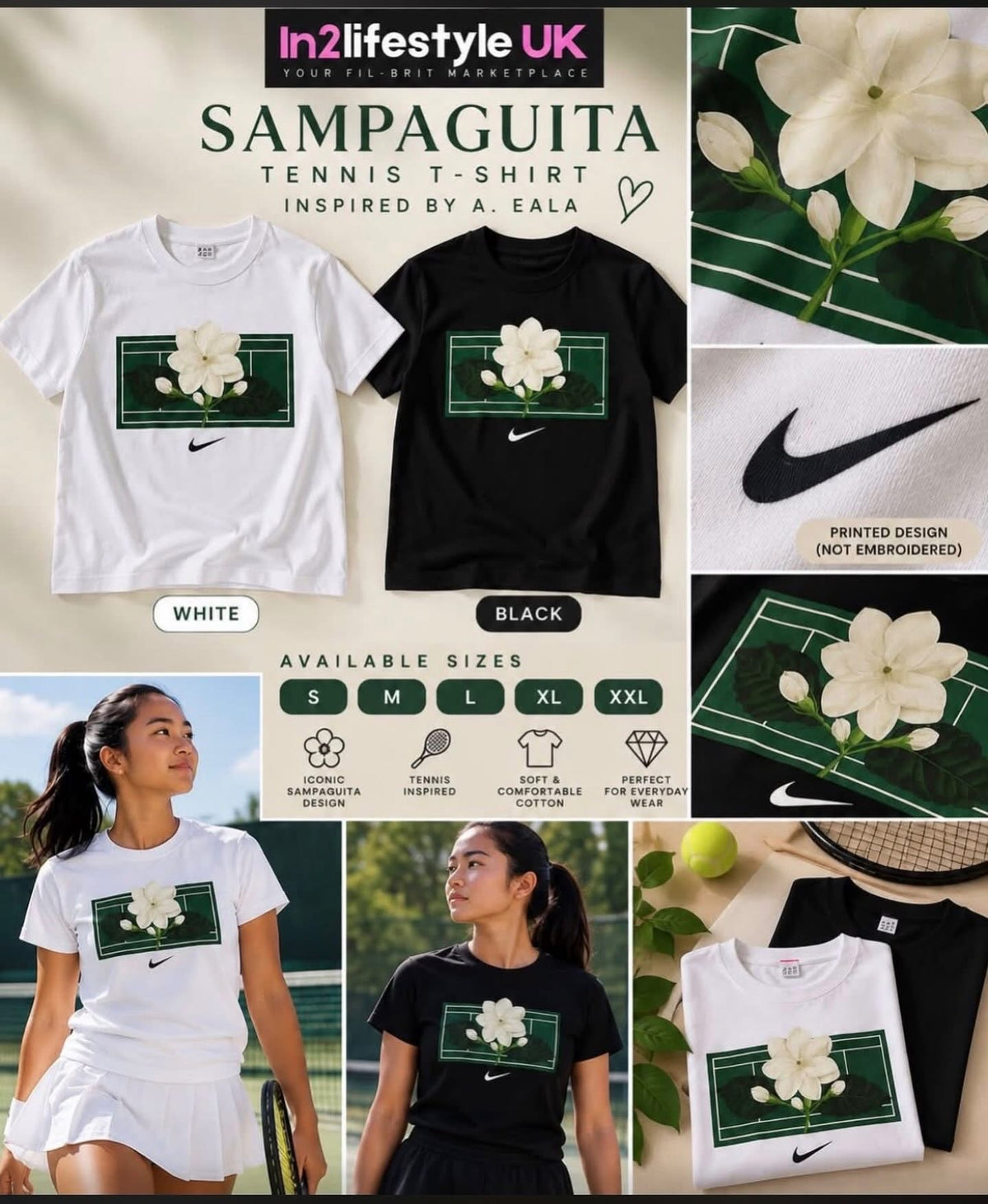 Sampaguita Tshirt Inspired by A. Eala