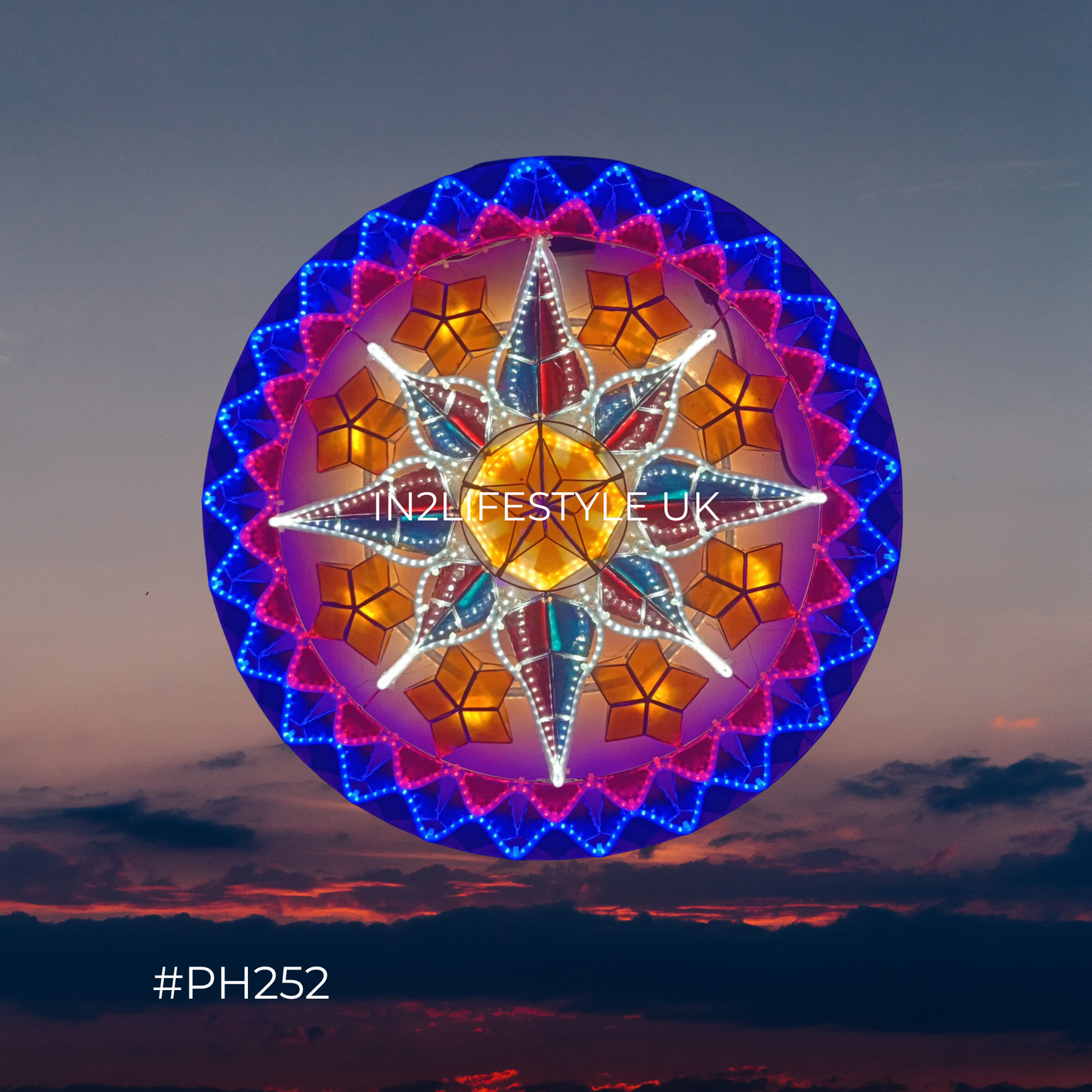 PH252 Philippine Pride Capiz Christmas Parol (UKCA / CE Certified)