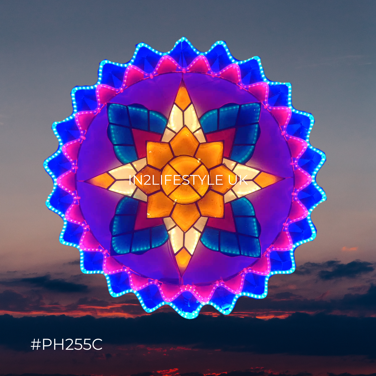 PH255C Starlight Capiz Christmas Parol (UKCA / CE Certified)