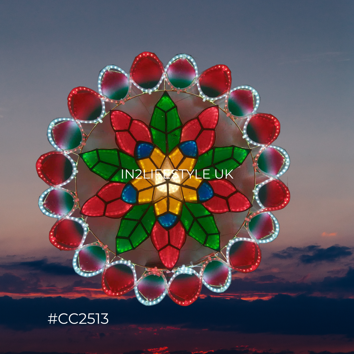 CC2513 Special Starlight Capiz Christmas Parol (UKCA / CE Certified)