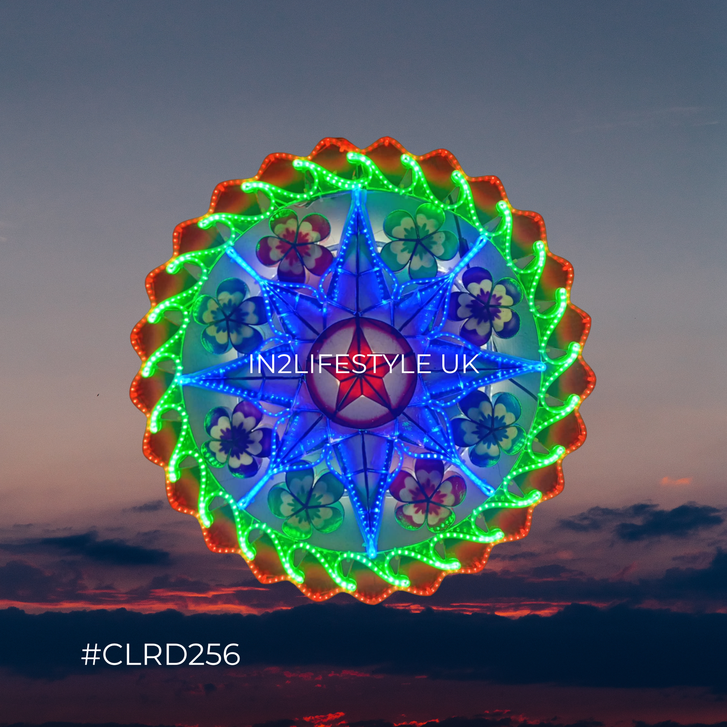 CLRD256 Starlight Capiz Christmas Parol (UKCA / CE Certified)