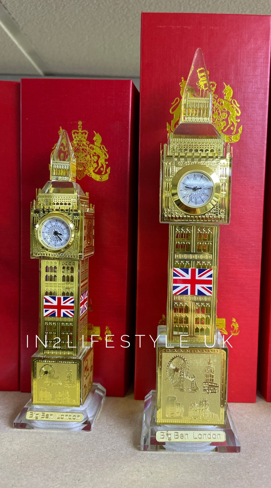 Big Ben Crystal Clock Large