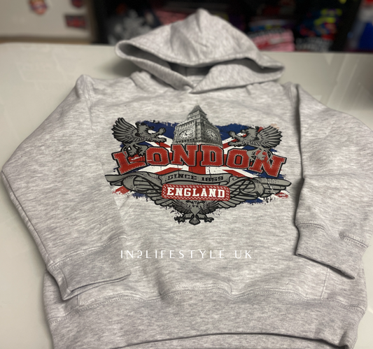 KHP4 London Kids Printed Hoodie