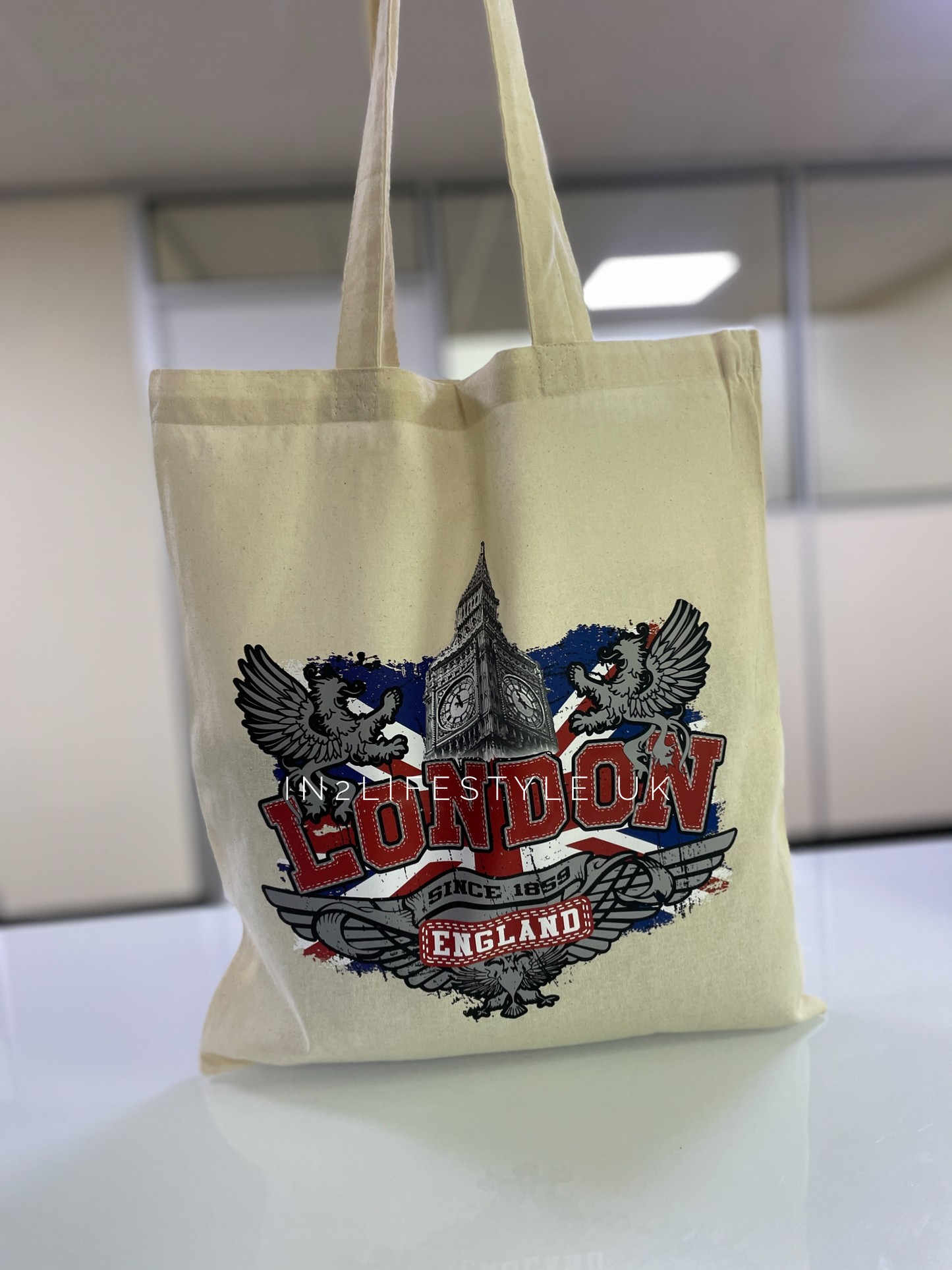 London Souvenir Cloth Tote Bags (no zipper)