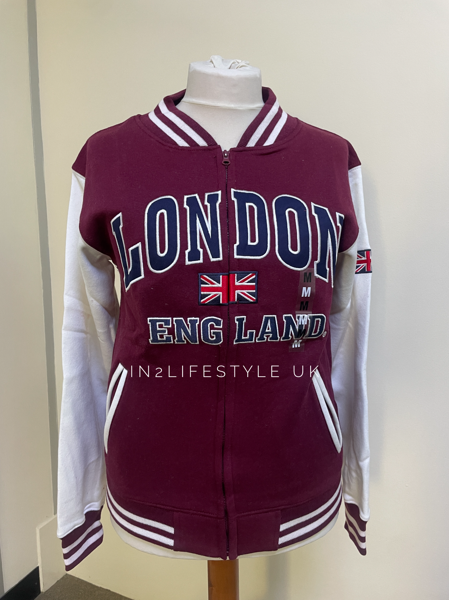 London Embroidered Varsity Jacket