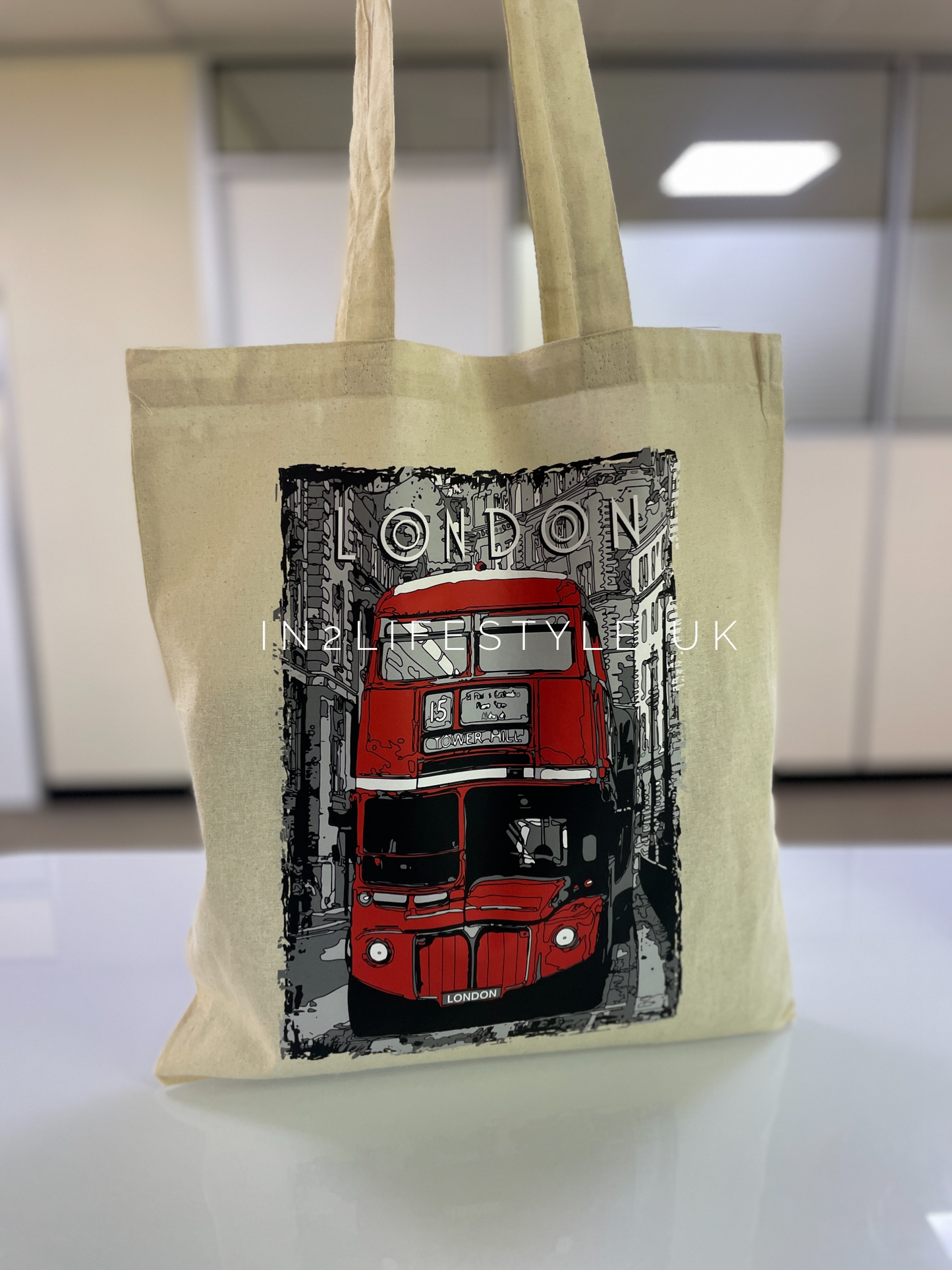 London Souvenir Cloth Tote Bags (no zipper)