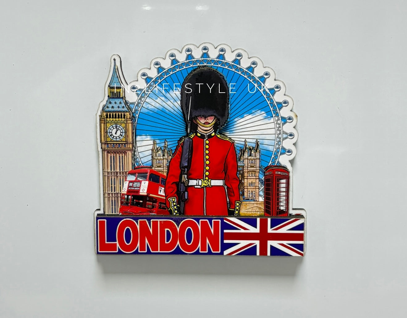 3D London Wooden Magnet 2