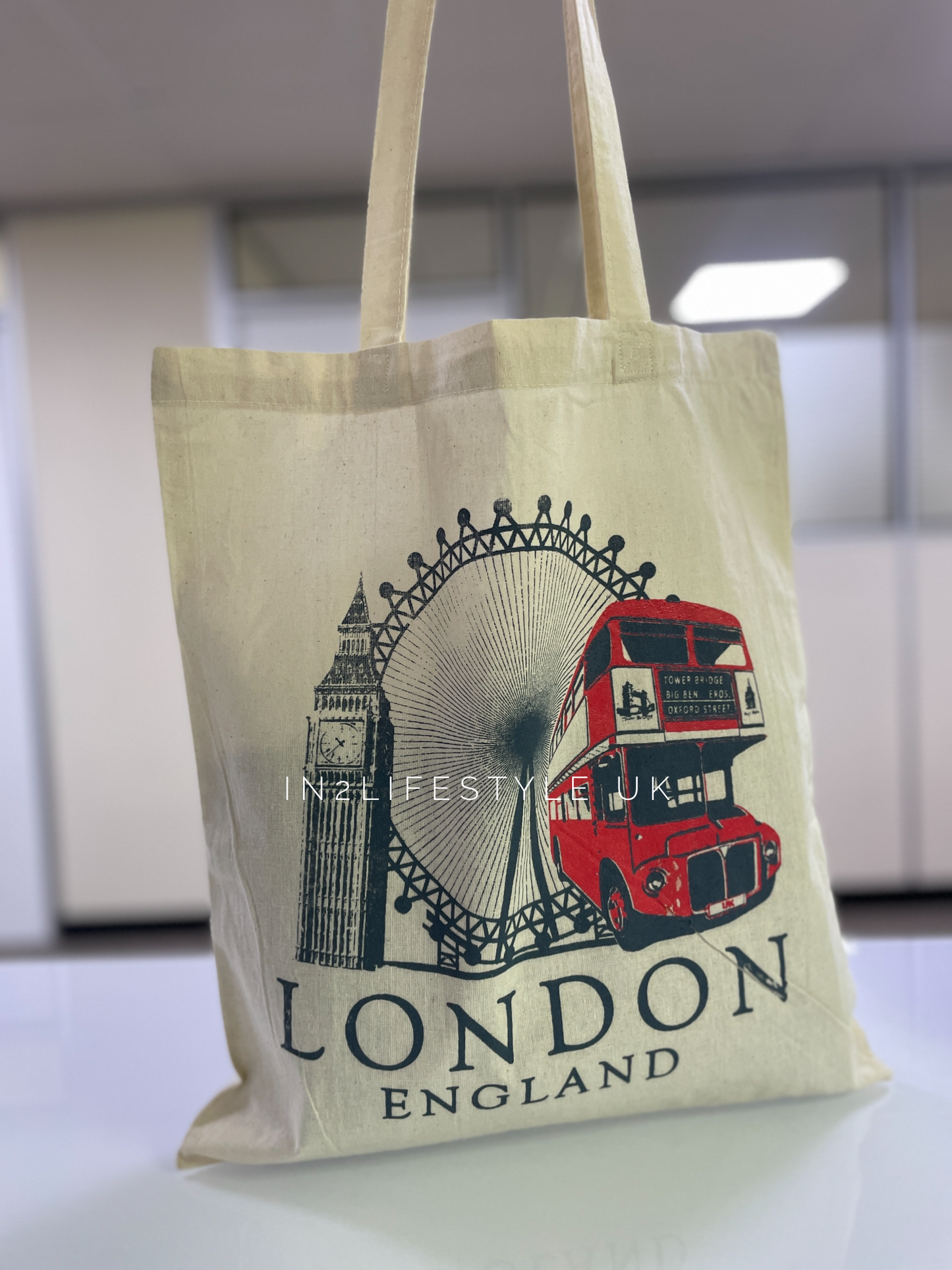 London Souvenir Cloth Tote Bags (no zipper)