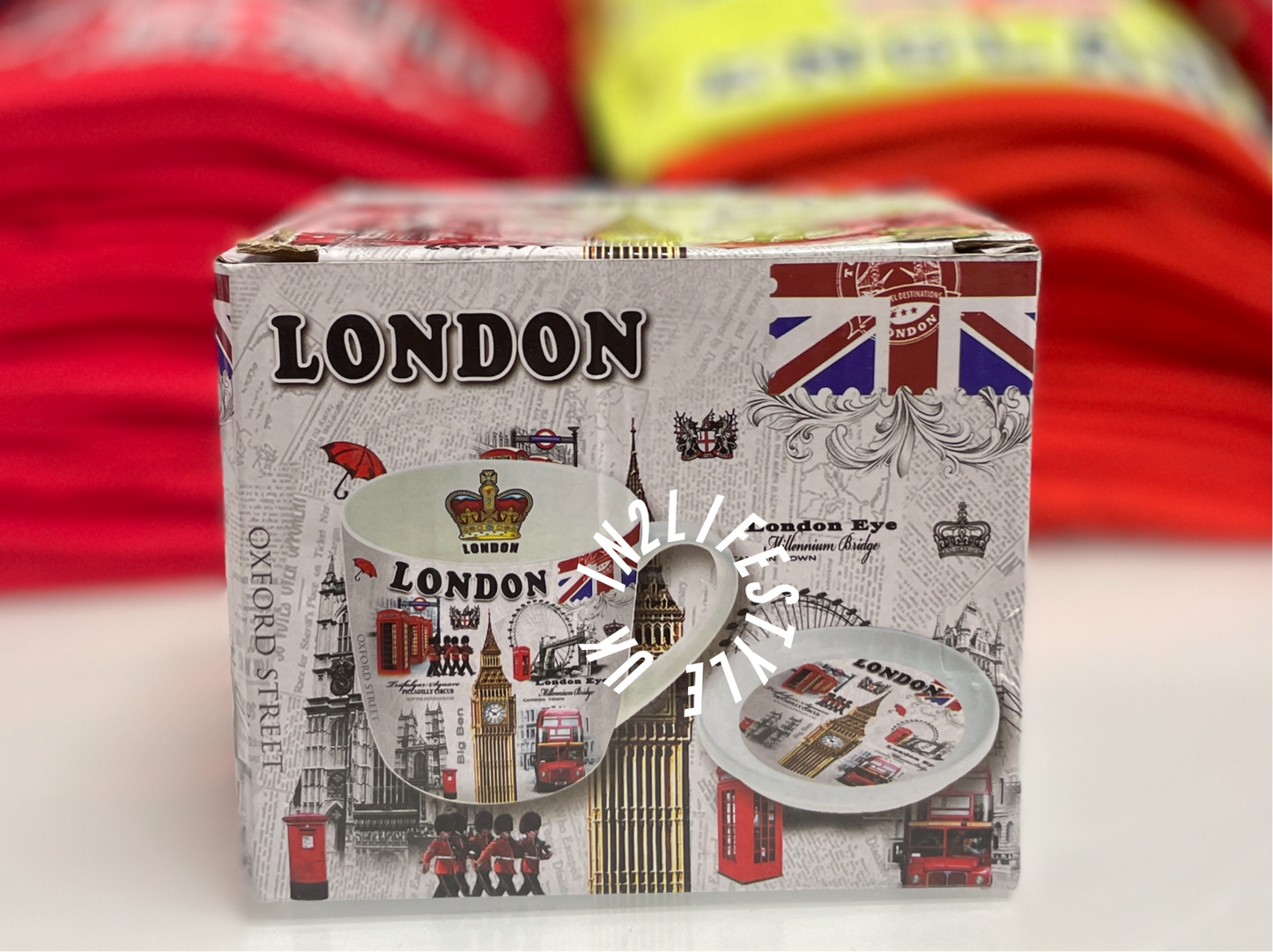 LONDON SOUVENIR Mugs with Coaster