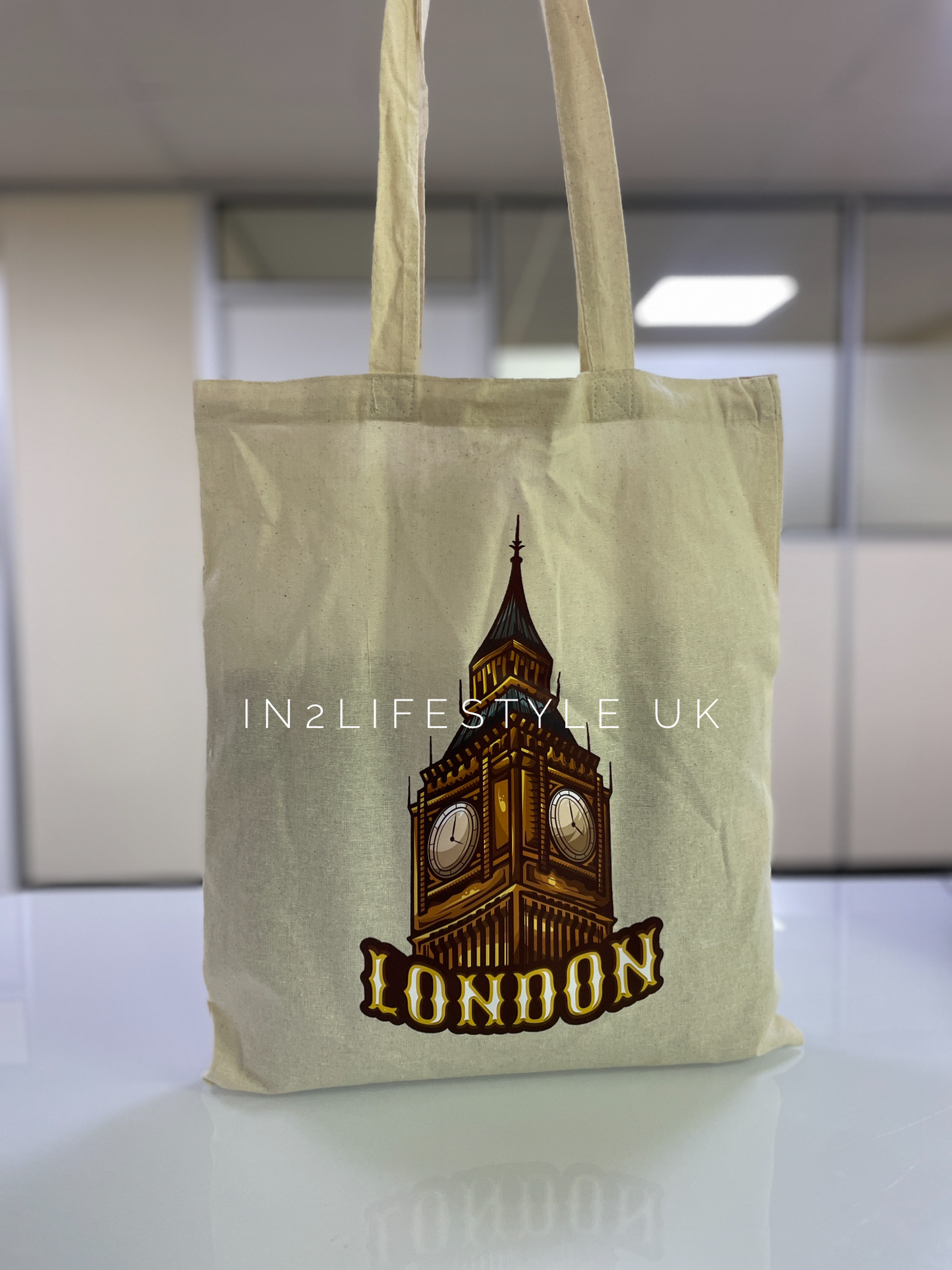 London Souvenir Cloth Tote Bags (no zipper)