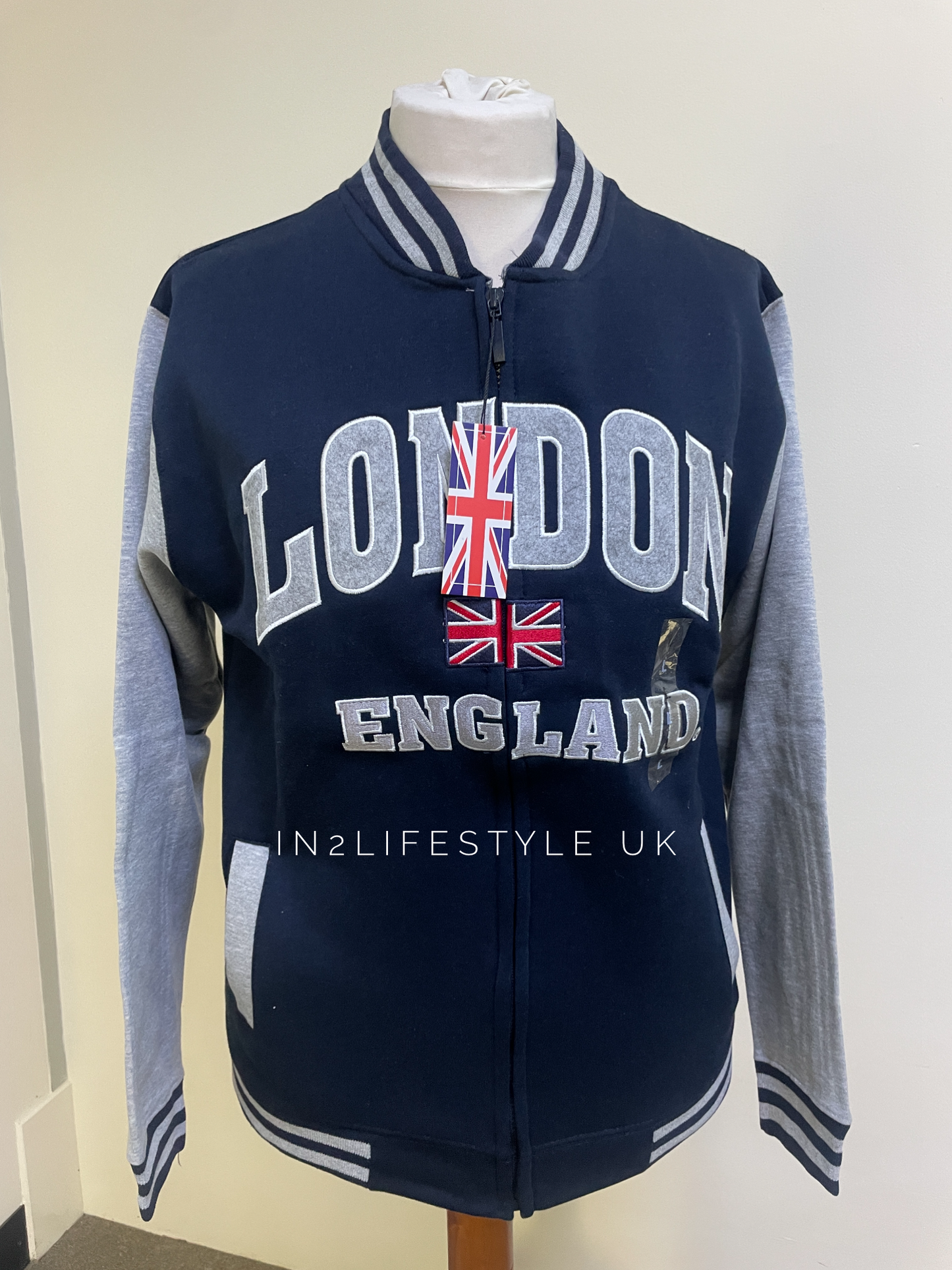 London Embroidered Varsity Jacket