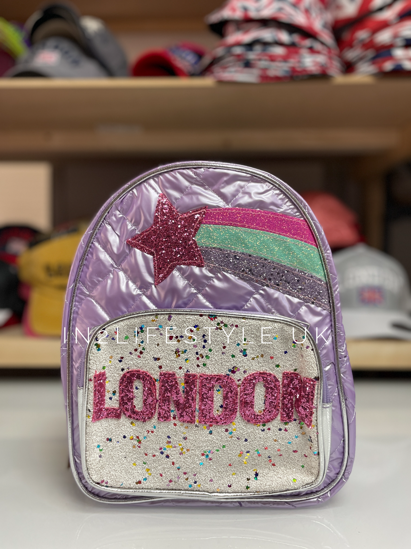 Girl’s London Glitter Backpack