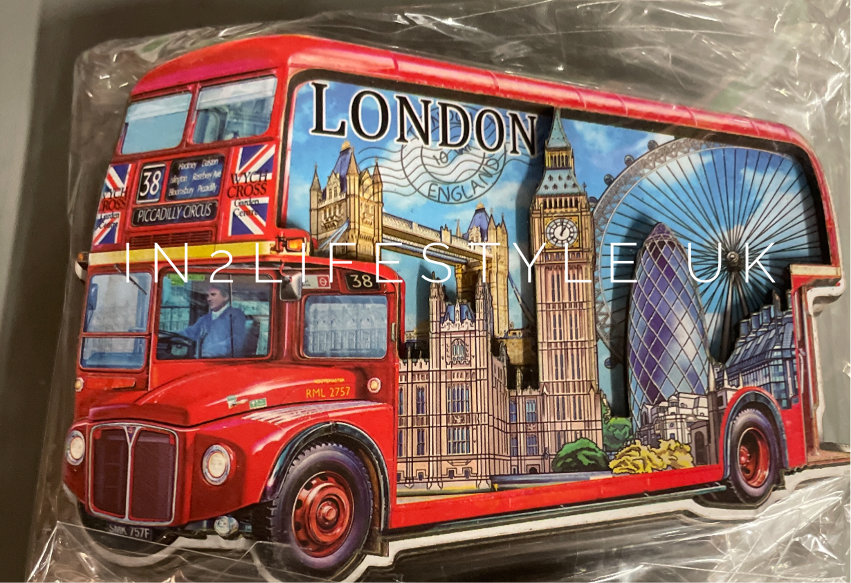 London Premium 3D Wooden Magnets