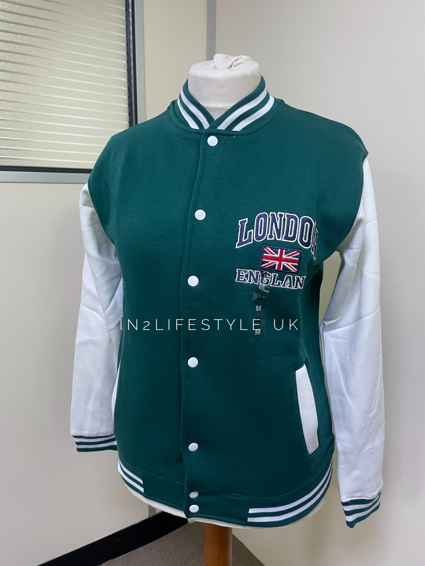 London Embroidered Varsity Jacket