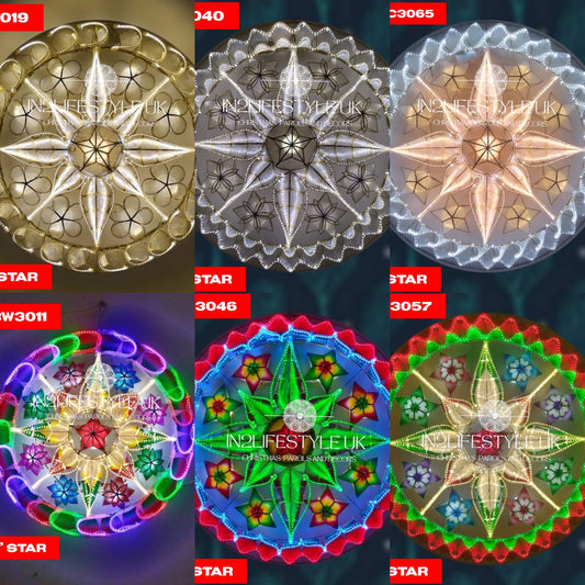 30" UKCA / CE Marked Capiz Christmas Parol