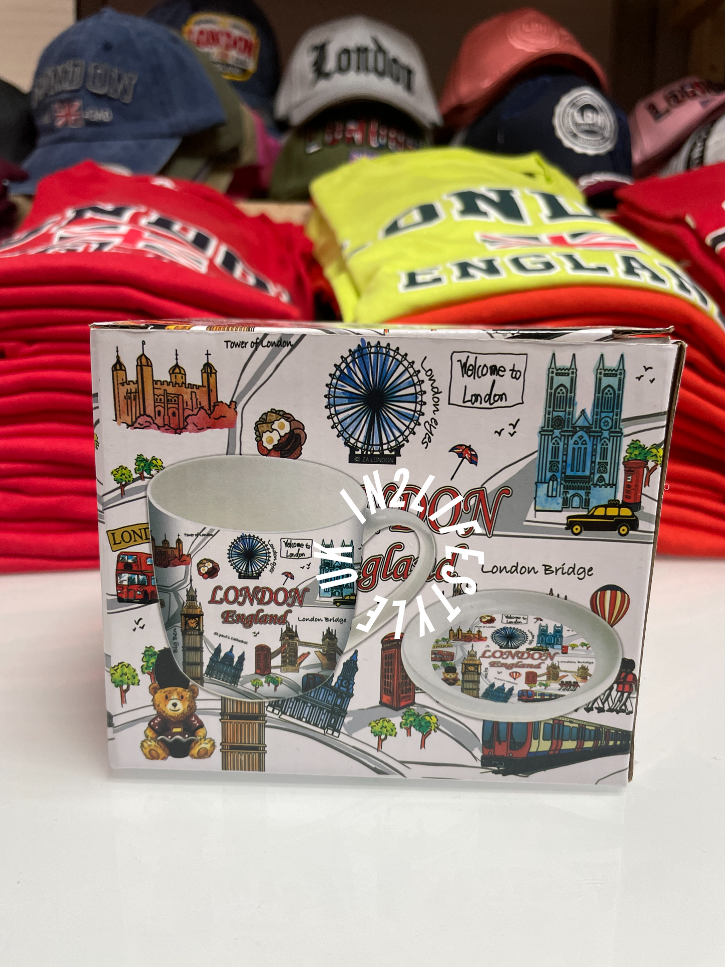 LONDON SOUVENIR Mugs with Coaster