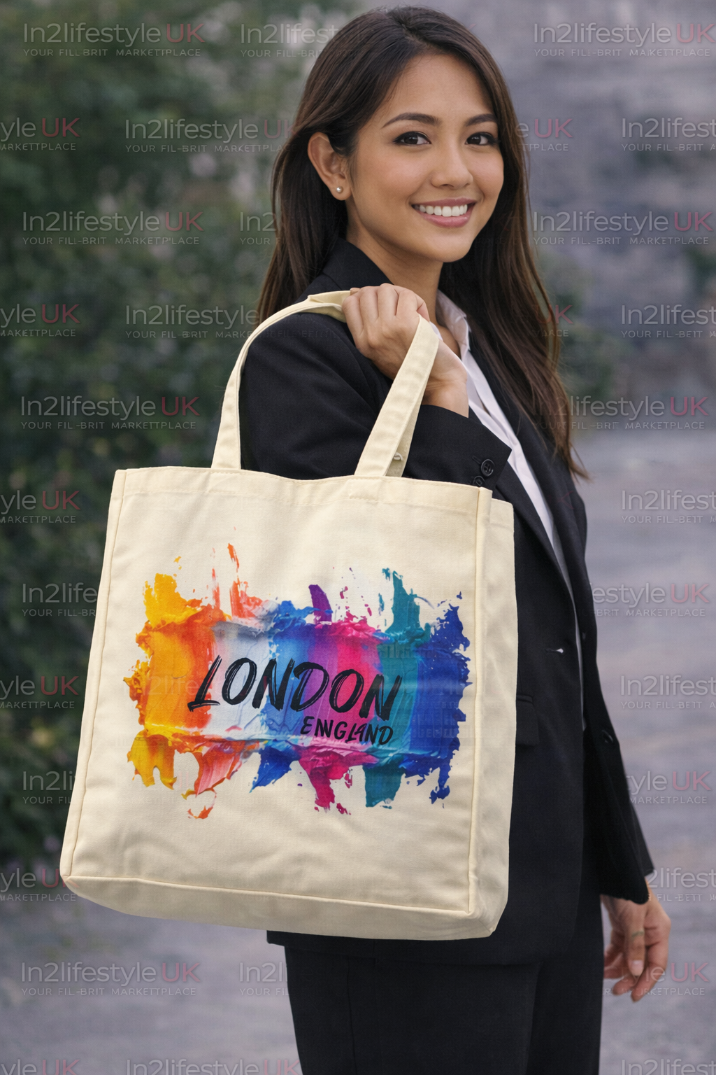 DTB3 Deluxe London Canvas Tote Bags
