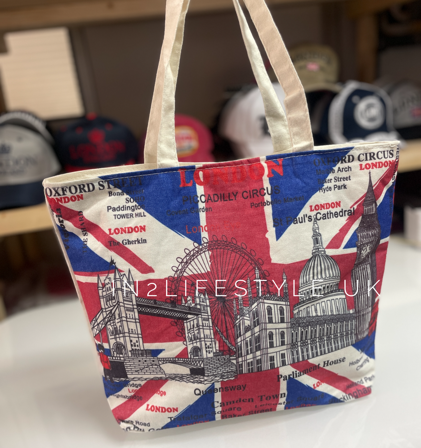 10pcs for £55 London Sight Tote Bags with Zipper