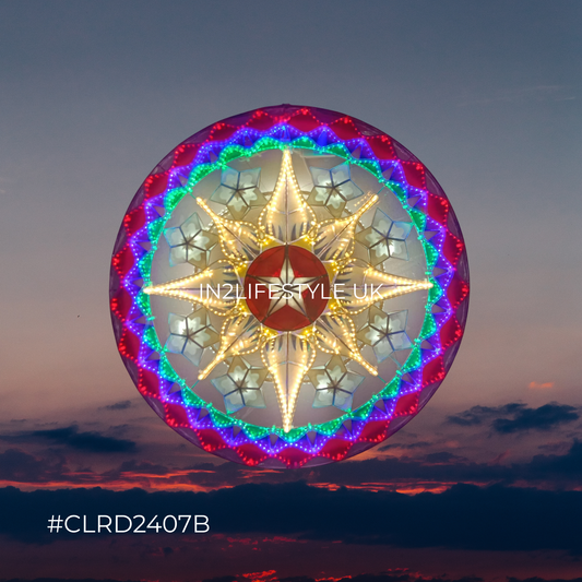 CLRD2407B Starlight Capiz Christmas Parol (UKCA / CE Certified)