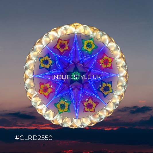 CLRD2550 Starlight Capiz Christmas Parol (UKCA / CE Certified)