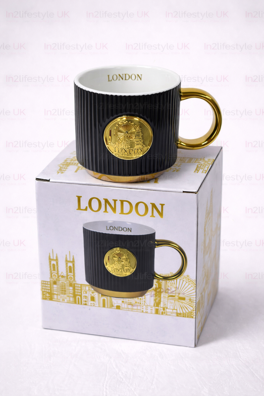 London Luxe Gold Emblem Mug