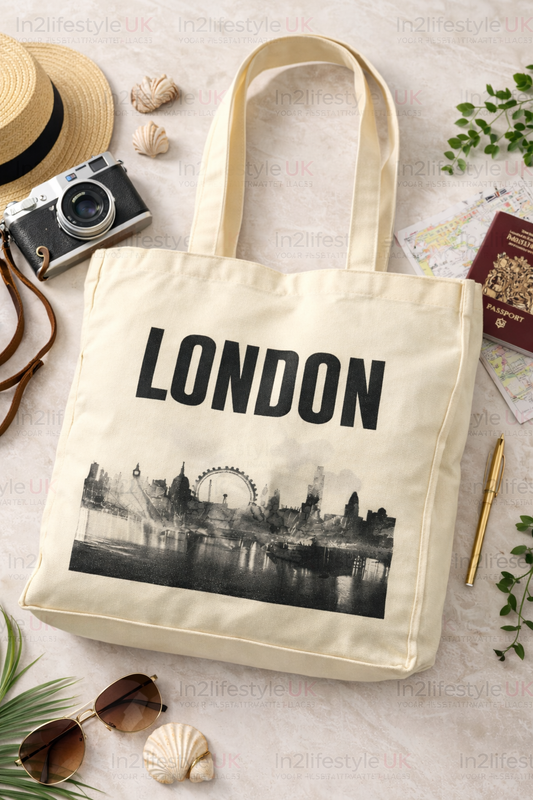 DTB5 Deluxe London Canvas Tote Bags