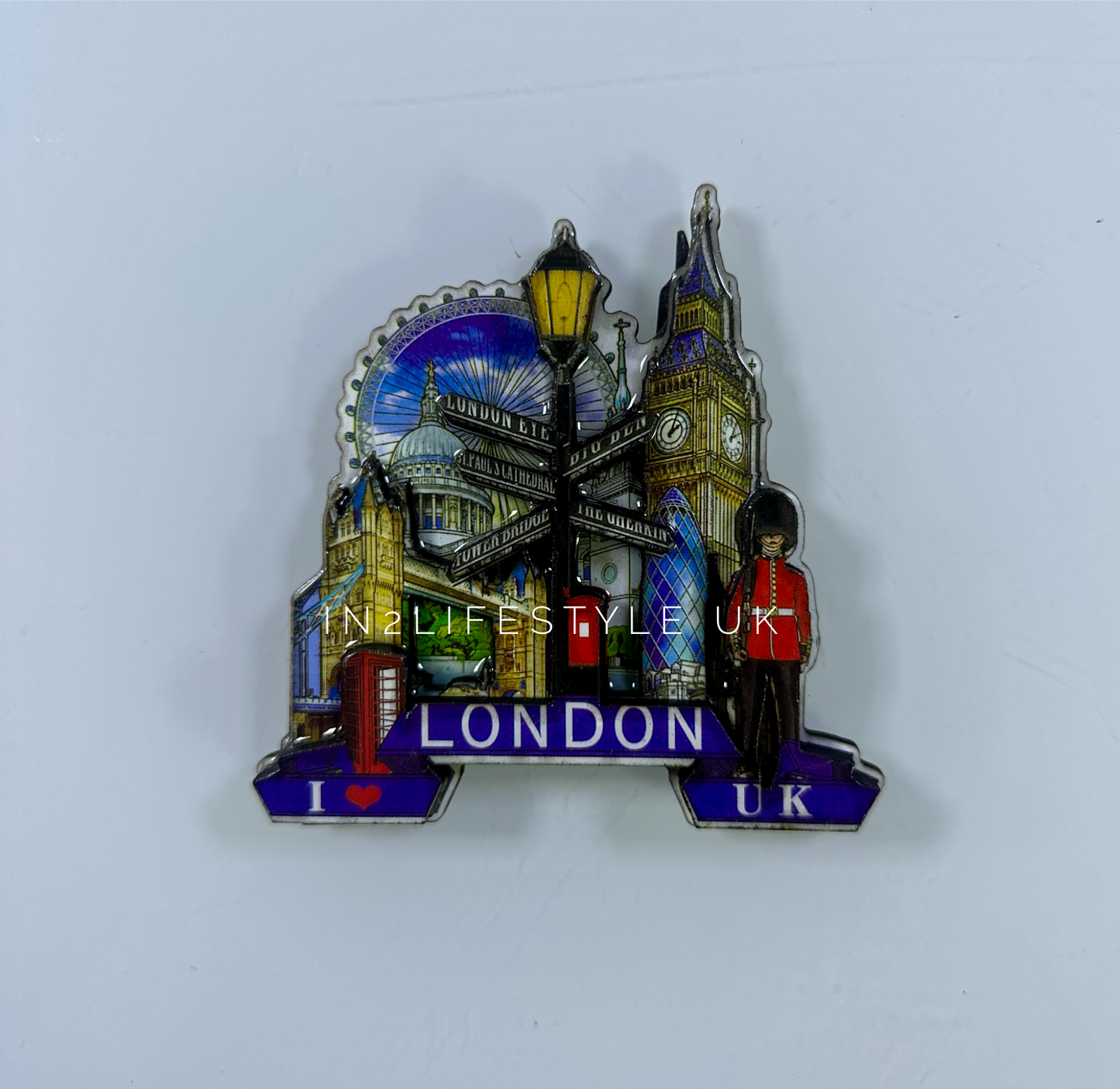 Premium Gloss London 3D Fridge Magnet 2