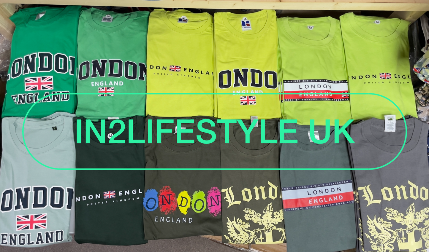 20 pieces for £65 Assorted DESIGN Standard T-shirt Bundle