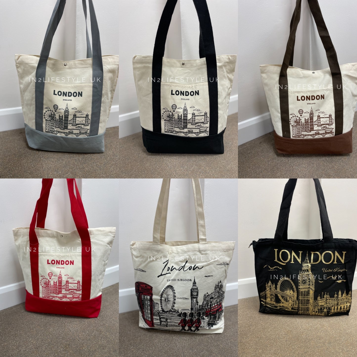 London Souvenir Top Quality Tote Bags