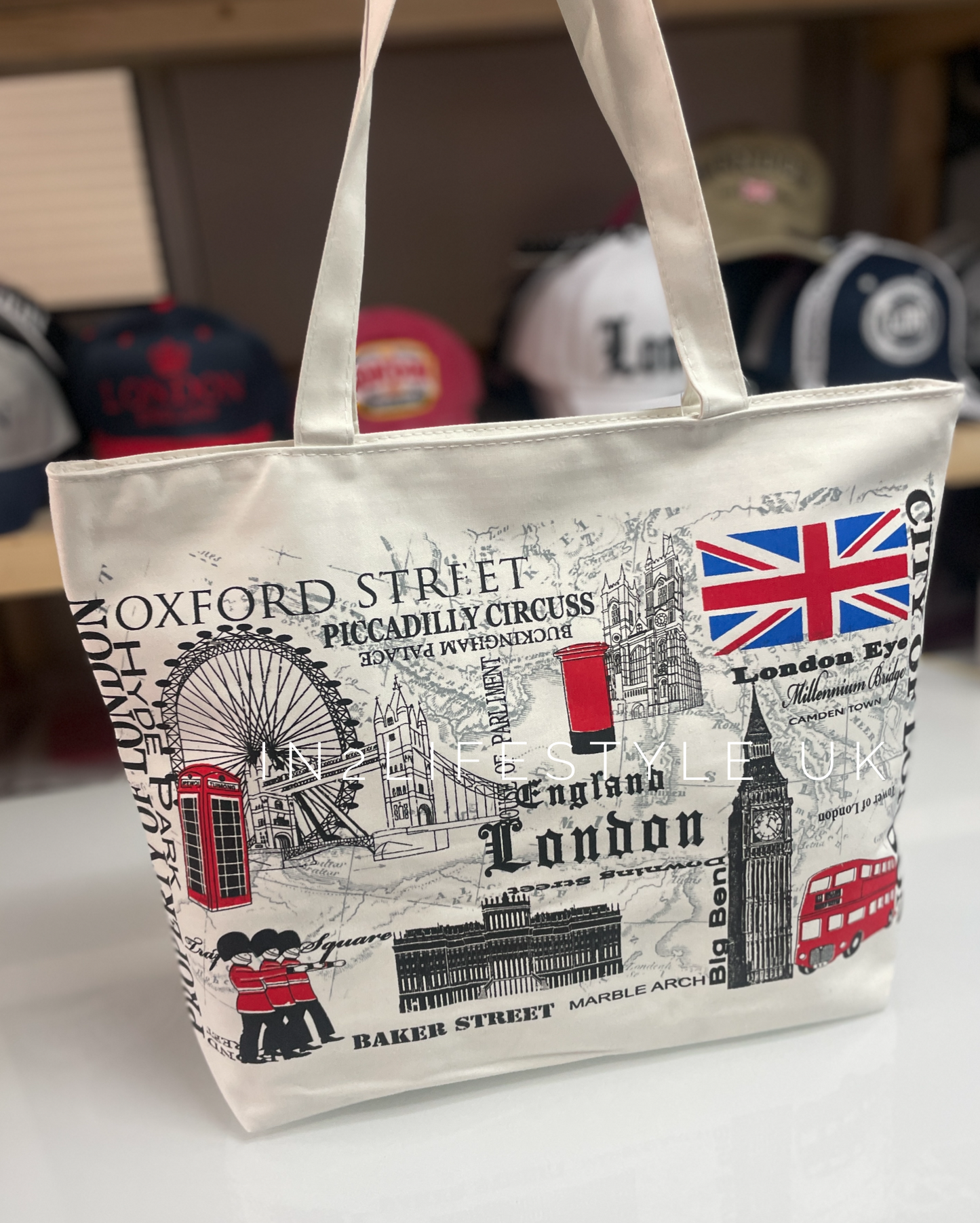 10pcs for £55 London Sight Tote Bags with Zipper