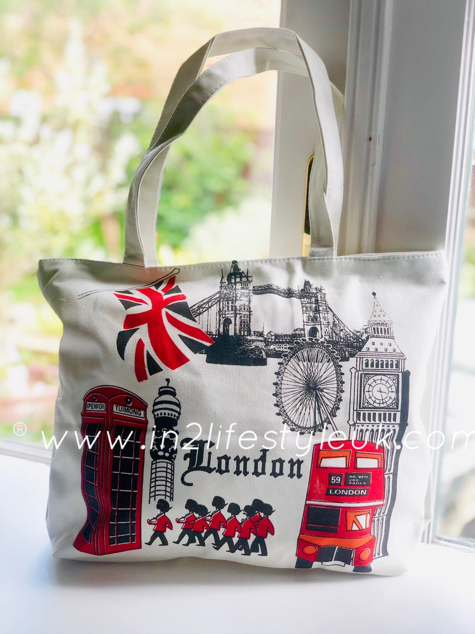 10pcs for £55 London Sight Tote Bags with Zipper