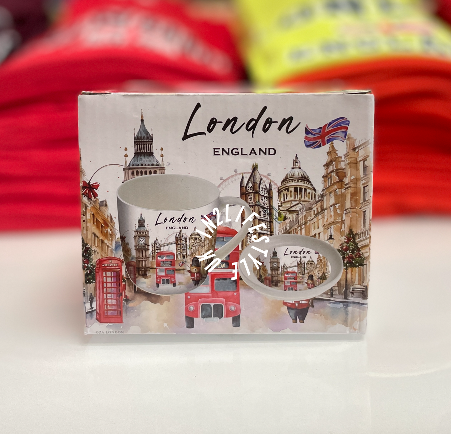 LONDON SOUVENIR Mugs with Coaster