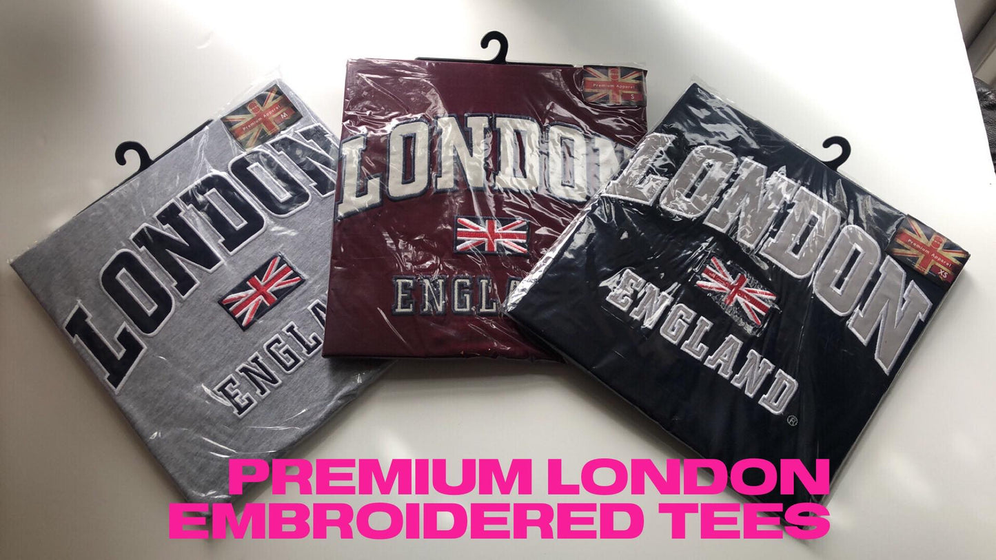 London Premium Embroidered Unisex T-shirt